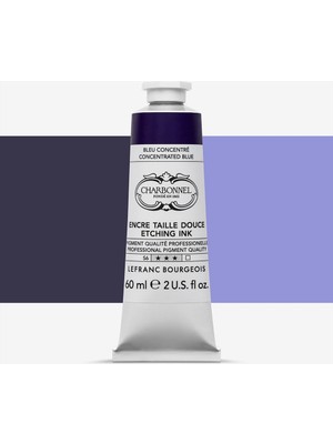 Lefranc&Bourgeois : Charbonnel : Renkli Gravür Mürekkebi : 60 ml : Concentrated Blue