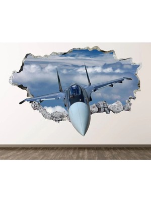 Kanvassepetinet Hava Araçları Full Hd Baskı 3D Modern Duvar Sticker