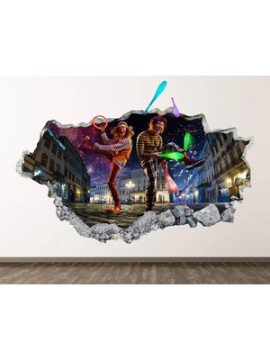 Kanvassepetinet Full Hd Baskı 3D Modern Duvar Sticker