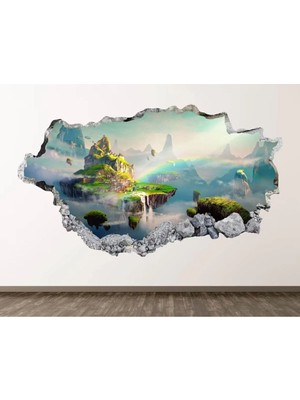 Kanvassepetinet Full Hd Baskı 3D Modern Duvar Sticker