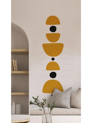 Kanvassepetinet Kendiliğinden Yapışkanlı Kalın Kanvas Dokulu Dekoratif Bohem Art Soyut Duvar Kağıdı Duvar Stickerı