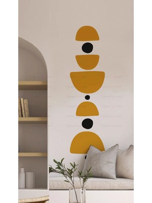 Kanvassepetinet Kendiliğinden Yapışkanlı Kalın Kanvas Dokulu Dekoratif Bohem Art Soyut Duvar Kağıdı Duvar Stickerı