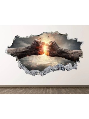 Kanvassepetinet Full Hd Baskı 3D Modern Duvar Sticker