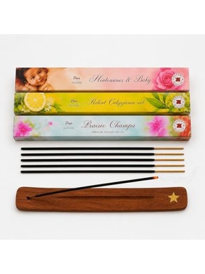 Ithal 60 Adet 3X20 Uzun Süre Kalıcı Yoga-Plates-Meditasyon Aroma Terapi Kömürsüz-Kimyasalsız Doğal Çubuk Tüstü Seti Ahşap Tütsülük Hediyeli Karışık Aroma Box (3)