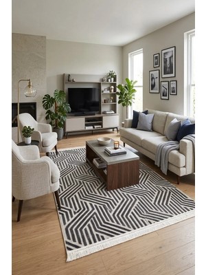 Prestij Home  Sisal Iskandinav Pamuk Taban Özel Kesim Kaymaz Salon Mutfak Oturma Odası Yolluk Dokuma Makine Halısı