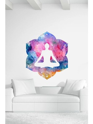 Kanvassepetinet Meditasyon Yoga Duvar Sticker