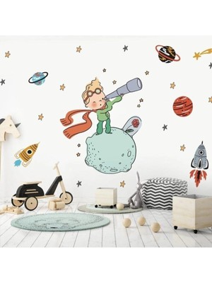 Kanvassepetinet Büyük Boy Küçük Prens  Duvar Stickerı