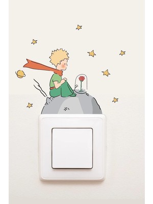 Kanvassepetinet Priz  Küçük Prens Dekoratif Priz Sticker