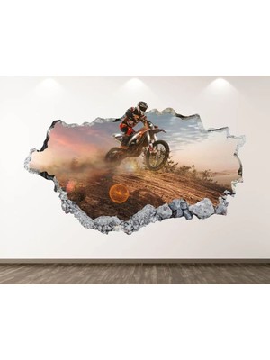 Kanvassepetinet Motosport Full Hd Baskı 3D Modern Duvar Sticker