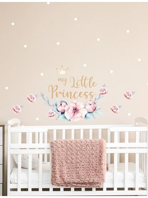 Kanvassepetinet Little Princess  Prenses Duvar Sticker Seti