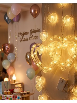 Toptan Bulurum Romantik Kalp LED Işık Neon Görünümlü Dekoratif Oda Lambası