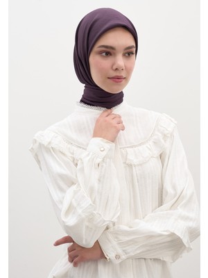 Fresh Scarfs Pamuk Viskon Eşarp Patlıcan Moru