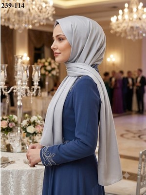 Moda Akyüz Janjan Abiye Şal (Gri) 239-114