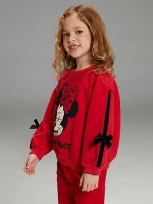 Lc Waikiki Yeni Sezon Minnie Mouse Baskılı Kız Çocuk Pantolon