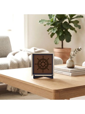 Miawiki Deniz Esintili Modern Dekoratif Parça, Sevdiklerinize Değer Katan Modern Hediye 10X10 cm