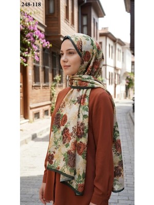Sharell Fransız Ipeği Şal (Zümrüt Yeşili) 248-118