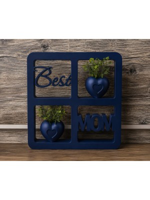 Baba Oğul 3D 3D Baskı Modern Dekoratif Vazo – Minimalist Tasarım | Ev ve Ofis Dekorasyonu - Best Mom Vazo - 15  x  15 cm