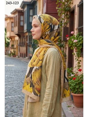 Sharell Soft Pamuk Şal (Sarı) 243-123