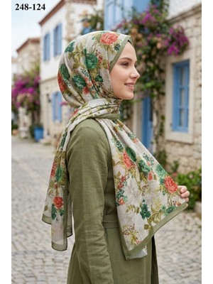 Sharell Fransız Ipeği Şal (Yeşil) 248-124