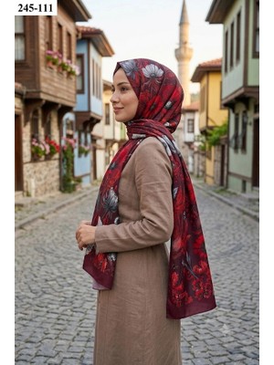 Sharell Soft Pamuk Şal (Bordo Serisi) 245-111
