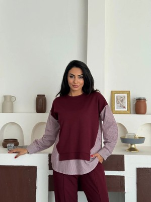 Luxee Gömlek Garnili Modal Alt Üst Takım