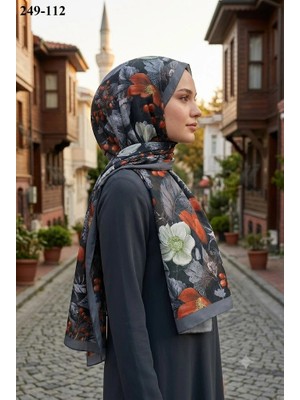 Sharell Fransız Ipeği Şal (Gri) 249-112