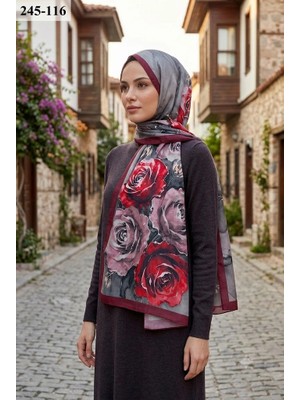 Sharell Soft Pamuk Şal (Bordo Serisi) 245-116