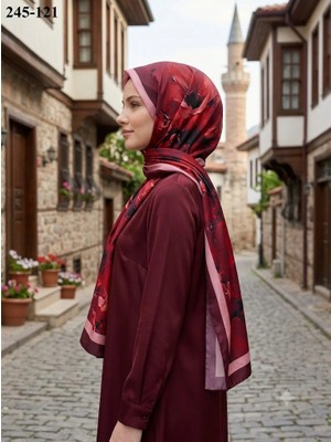 Sharell Soft Pamuk Şal (Bordo Serisi) 245-121