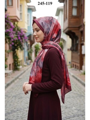 Sharell Soft Pamuk Şal (Bordo Serisi) 245-119