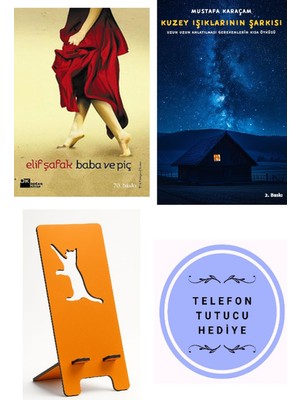 Doğan Kitap Baba ve Piç - Elif Şafak + Kuzey Işıklarının Şarkısı + Telefon Tutucu