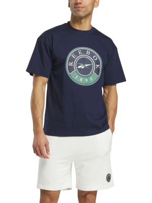 Reebok Lawn Club T-Shırt Lacivert Erkek Kısa Kol T-Shirt