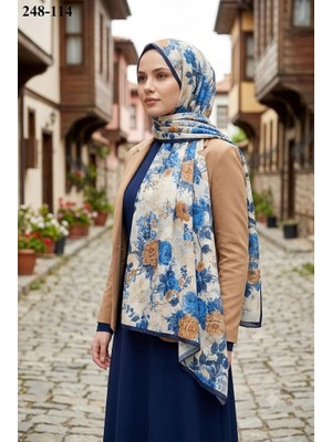 Sharell Fransız Ipeği Şal (Lacivert) 248-114