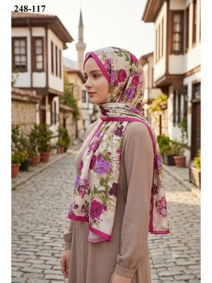 Sharell Fransız Ipeği Şal (Fuşya) 248-117