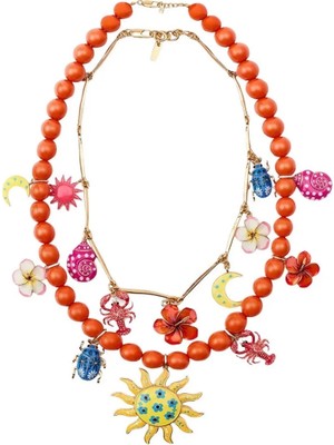 Venüs Design Güneş Charm 2li  Kolye