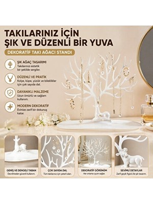 Nomikase Geyik Figürlü Çok Fonksiyonlu Takı ve Takip Askısı