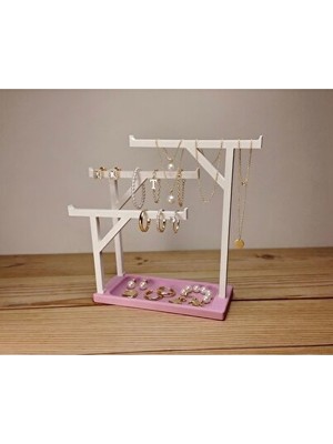 Nomikase Modern 3 Katlı Takı ve Aksesuar Standı