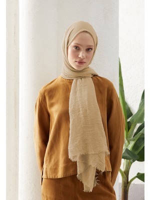 Fresh Scarfs Bürümcük Şal Fildişi