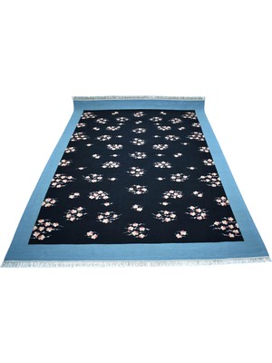 Kilim Antik El Dokuma 10M2 Çiçekli Karabağ Yün Salon Kilimi 1671 - Yeni - Çok Renkli