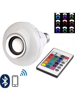 Gees Global Ampul Şeklinde Kumandalı Bluetooth Hoparlör