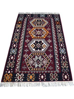 Zehra Abla Halı Antika El Dokuma Şaheser Sivas Gürün Yün Kilim 7403