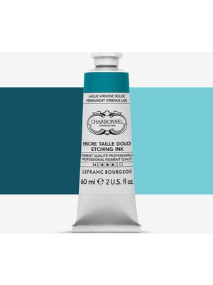 Lefranc&Bourgeois : Charbonnel : Baskı & Gravür Mürekkebi : 60 ml : Permanent Viridian Lake