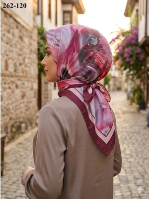 Moon Scarf Desenli Bambu Pamuk Eşarp 262-120
