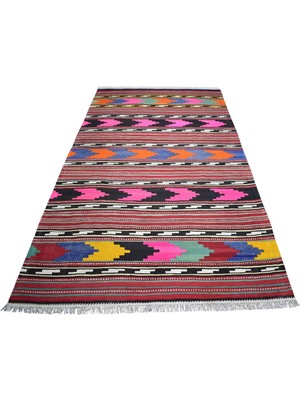 Kilim Antik El Dokuma Hafik Zara Sivas Yün Kilim 1670 - Antika - Çok Renkli