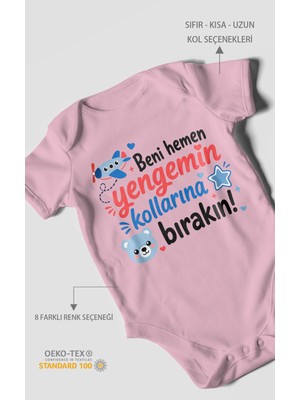 Morivo Kids Yengeye Özel Kısa Kollu Bebek Body %100 Pamuk