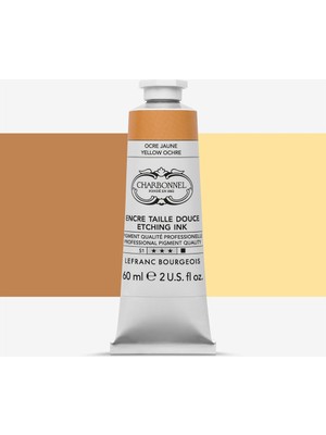 Lefranc&Bourgeois : Charbonnel : Baskı & Gravür Mürekkebi : 60 ml : Yellow Ochre