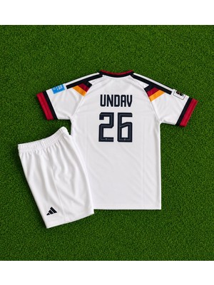 Almanya 2026 Dünya Kupası Deniz Undav Çocuk Forması 2'li Set