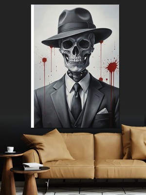 Kanvassepetinet Siyah Beyaz Yüksek Kaliteli Yağlı Boya Dokulu Kanvas Canvas Tablo Kanvas Tablo Canvas Tablo Duvar D