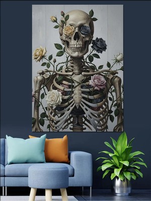 Kanvassepetinet Güllerle Kaplı Yüksek Kaliteli Yağlı Boya Dokulu Kanvas Canvas Tablo Kanvas Tablo Canvas Tablo Duva