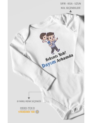Morivo Kids Dayısının Ballı Prensesi Uzun Kollu Çıtçıtlı Bebek Body