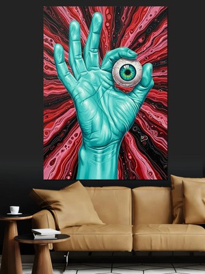 Kanvassepetinet Kırmızı Boyalı Yüksek Kaliteli Yağlı Boya Dokulu Kanvas Canvas Tablo Kanvas Tablo Canvas Tablo Duva